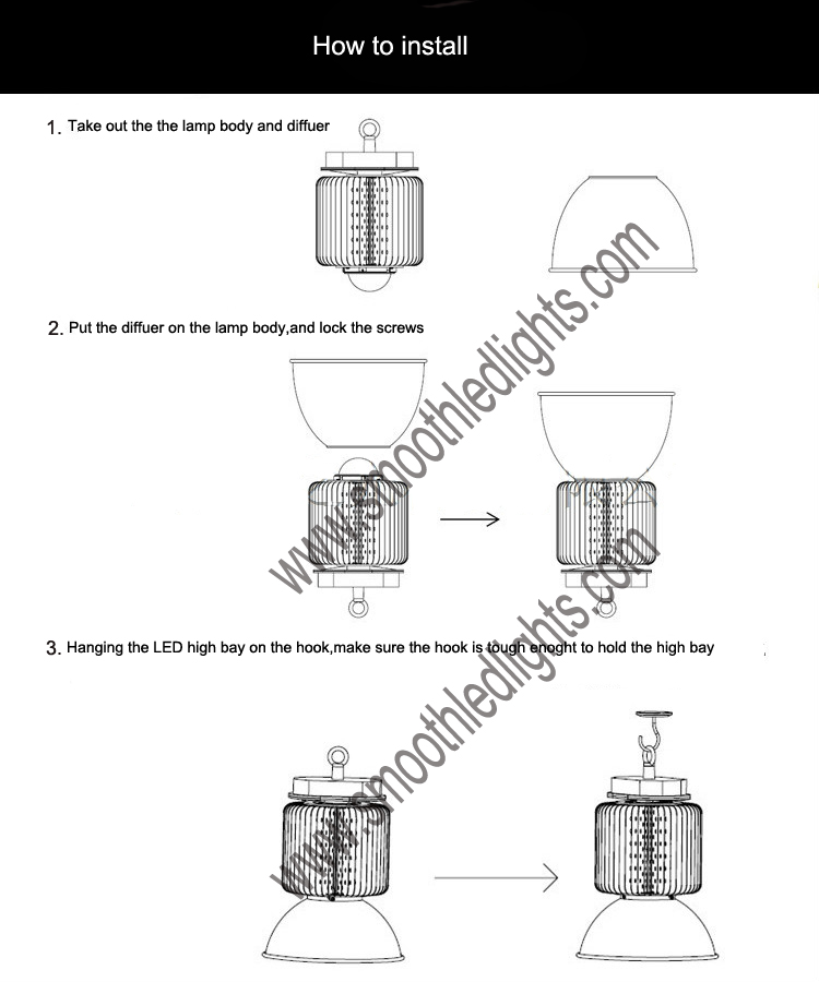 80W LED High Bay Lights